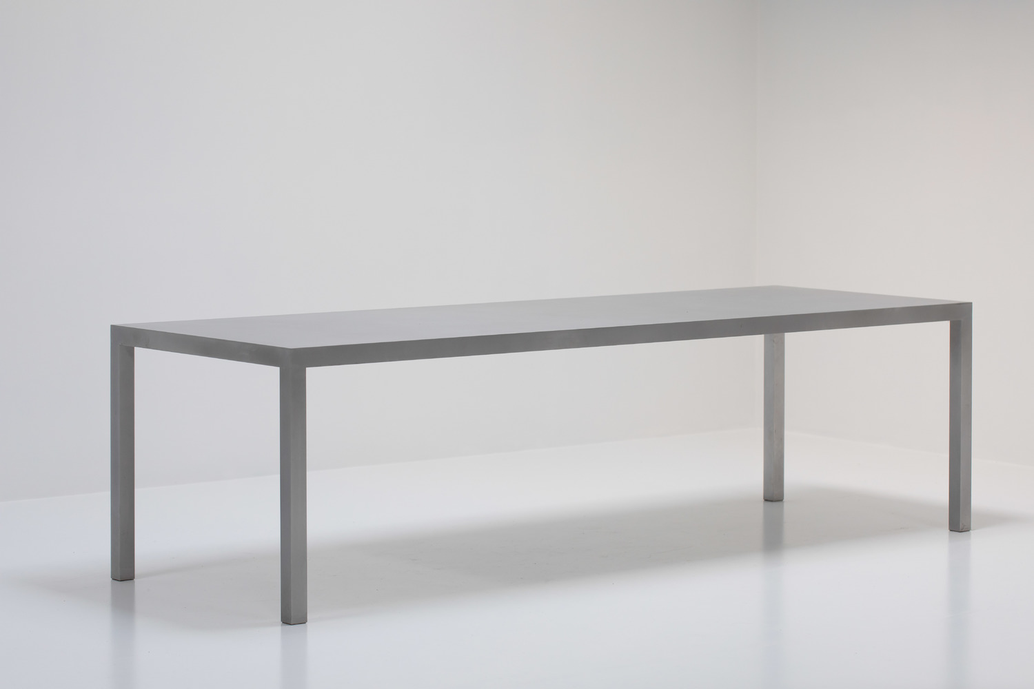 Maarten Van Severen aluminium table for Top Mouton